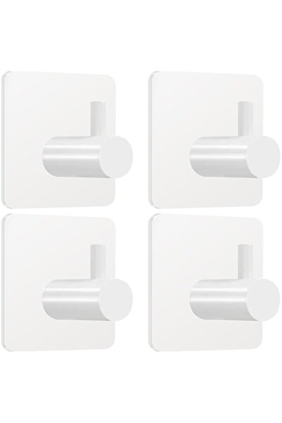 Generic White Adhesive Towel Hooks Heavy Duty Wall Hooks Stick on Shower Hook...