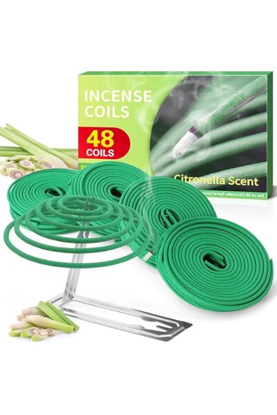 Generic Brand YelaJoy Citronella Mosquito Repellent Incense Coils - Natural P...