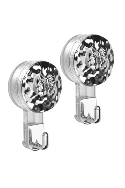 Generic Tazweeq 2 Pcs Vacuum Suction Cup Hooks No Drilling Holes Easy to Inst...