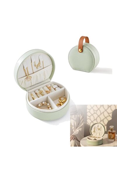 Generic Brand Travel Jewelry Case for Women, Travel Jewelry Organizer Box wit...
