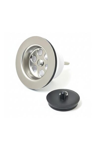 Generic Royal Apex Kitchen Sink Waste Strainer & Silicone Plug Drain Stopper ...