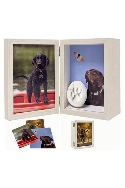 Generic Brand 5x7 Pet Memorial Picture Frame Shadow Box for Dogs and Cats Fra...