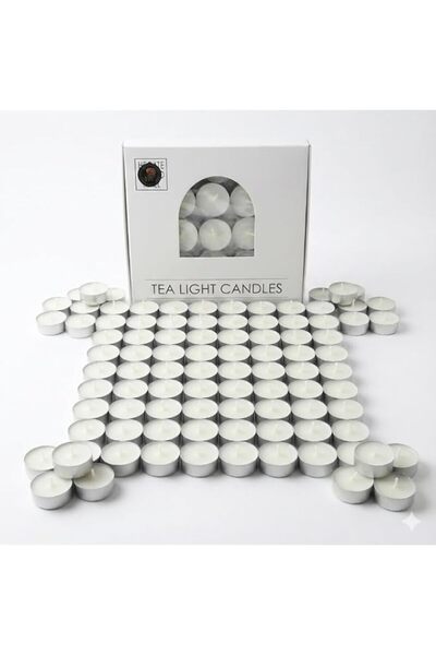 Generic White Tealight 2 Hours Burning Soy Blend Wax Candles – شموع تي لايت ص...