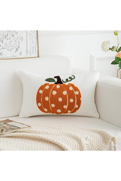 Generic Fall Pumpkins Pillow Covers 12x20 Inch Dots Pumpkin Jacquard Decorati...