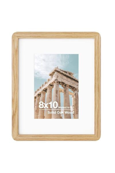 Generic Brand FLYJOE 8x10 Picture Frame | Solid Oak Wood 8 x 10 Photo Frame |...