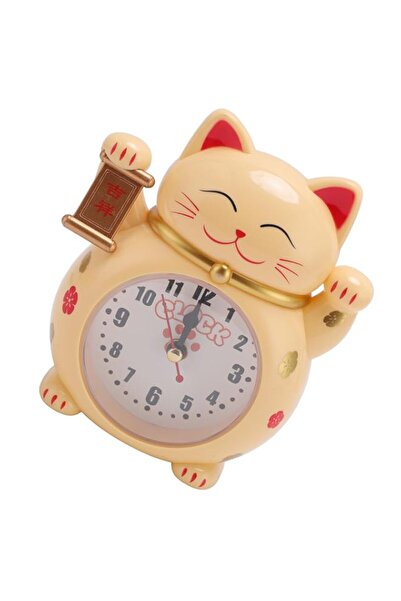 Generic Brand Lucky Cat Clock, Easy to Disassemble Accurate Timekeeping Alarm...