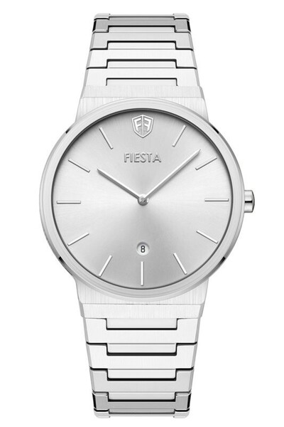 Fiesta F25038M Men's Wristwatch with Steel Strap