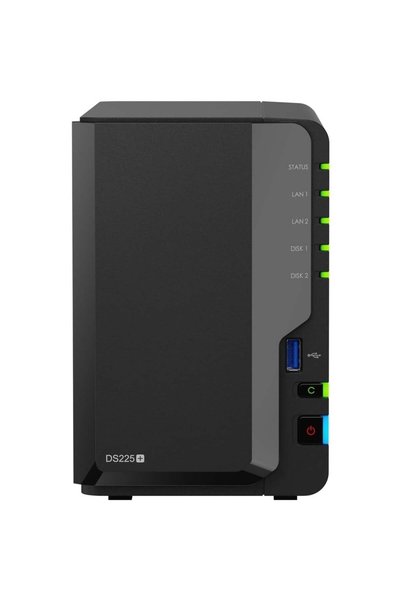 SYNOLOGY DS225PLUS 2 BAY 2xGLAN NAS DEPOLAMA ÜNİTESİ