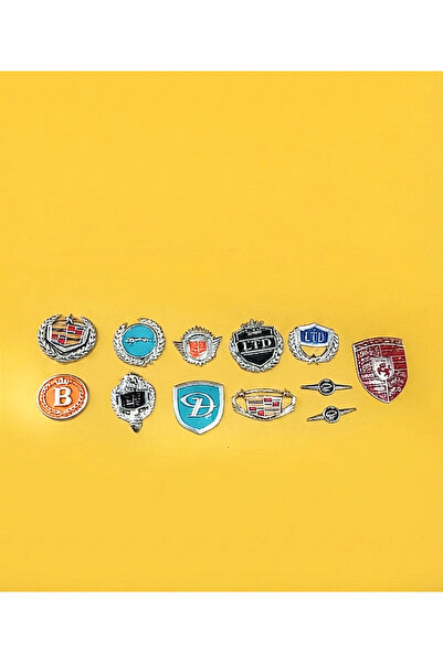 lina oto aksesuar 12 Metal Nuts with Emblem Tape Campaign