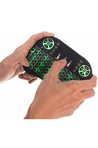 nextbuy USB Mini Klavye Akıllı Tahta SMART TV Dokunmatik Mouse Touch Pad I8 Air Fly Led Aydınlatmalı Android Tv Kutusu