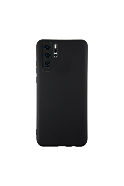 Huawei P30 Pro Kılıf Premium Siyah İnce Kamera Korumalı Silikon Kapak