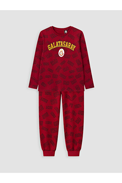 LC Waikiki Boy's Pajama Set Long Sleeve Printed Crew Neck Jogger Bottom 2-Pie...