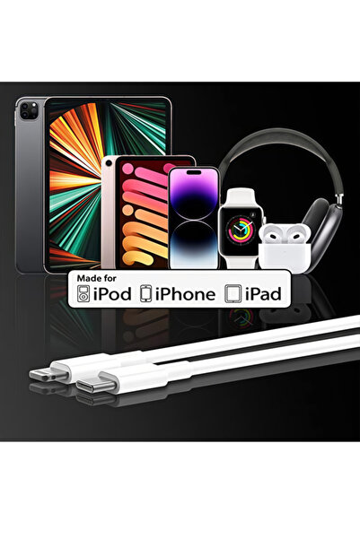 Bionic Type-C to iPhone Charging Cable 1 Meter white