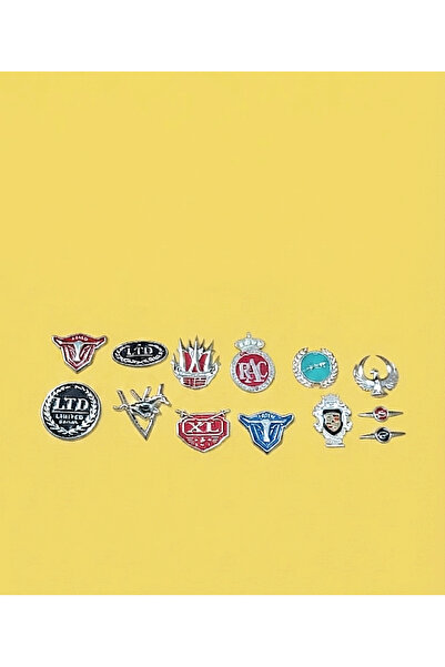 lina oto aksesuar 13 Metal Nuts with Emblem Tape Campaign