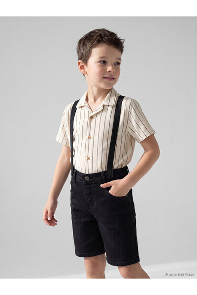 LC Waikiki Two Mt Shop Quality Striped Boys' Shirt