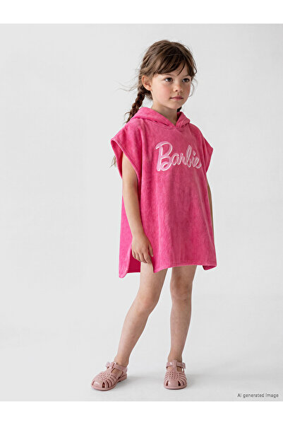 LC Waikiki Two Mt Shop Quality Lcw Kids Fuchsia Towel Fabric Printed Girls' P...