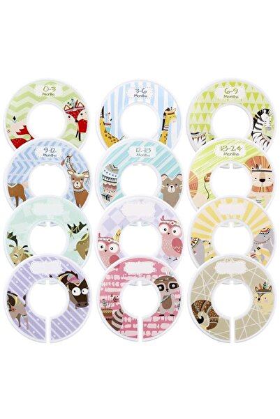Generic Baby Closet Size Dividers for Nursery Organization, 12 Pack Double Si...