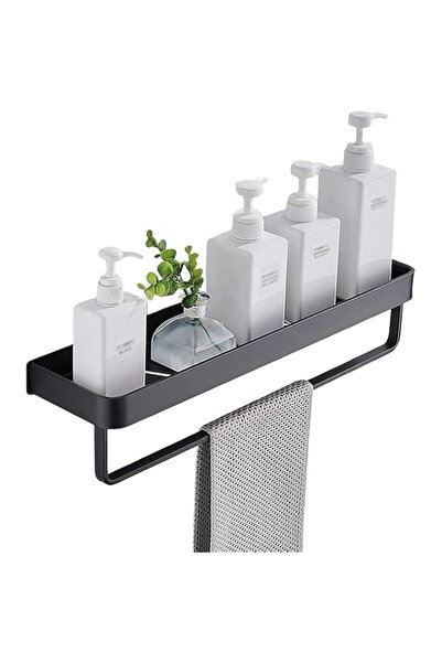Generic Bathroom Shelf with Towel Bar, Wall Mounted Shower Storage Organizer,...