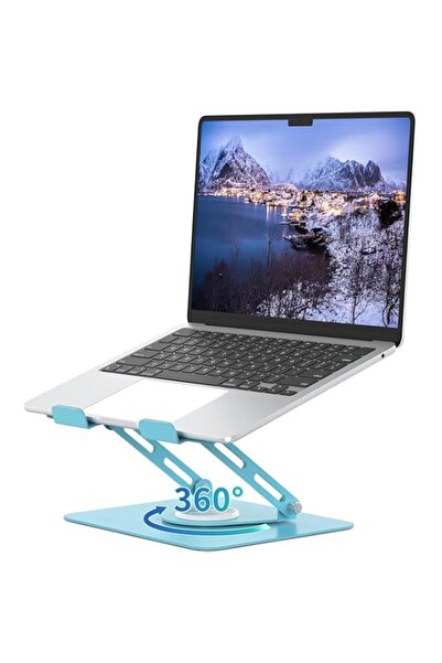 Generic 9-Up Laptop Stand for Desk with 360 Rotating Base, Multi-Angle Adjust...