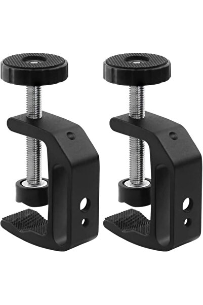 Generic THE WHITE SHOP 2PCS,Universal C-Clamp Thread Hole For Desktop Mount H...