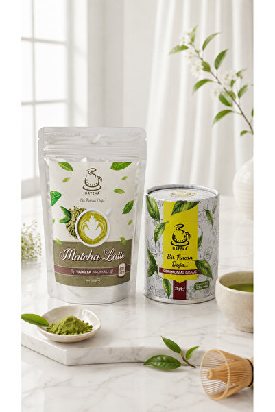 Karadeniz Matcha Vanilla Flavored Matcha Latte 200 Gr (Ready-To-Use Powder Mi...
