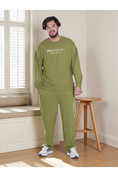 Finelook Men’s Rick & Morty Printed Fleece Tracksuit – Sweatshirt & Jogger Set