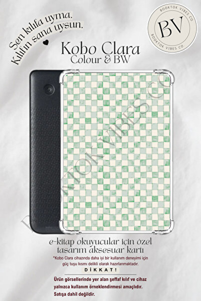 BookTok Vibes Co. Yeşil Green Spring Suluboya Pötikare Temalı Insert - Kindle...