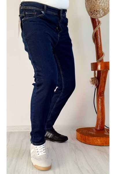 KING SEZAR Men's Straight Cut Stretch Fabric Men's Jeans Men's Stretch Fabric...