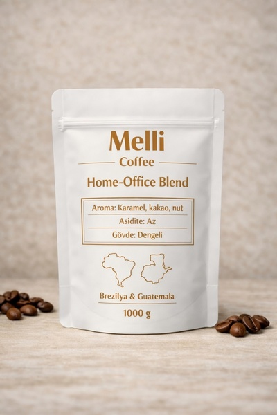 MELLI COFFEE Melli Coffee Home-Office Blend 1000 G –( Orta Kavrum Premium Esp...