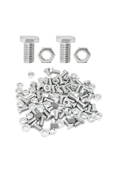 Generic 50 Sets Greenhouse Nuts and Bolts, Cropped Head Fasteners for Buildin...