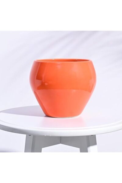 Generic UGAOO Apple Ceramic Pot - Big (Orange)