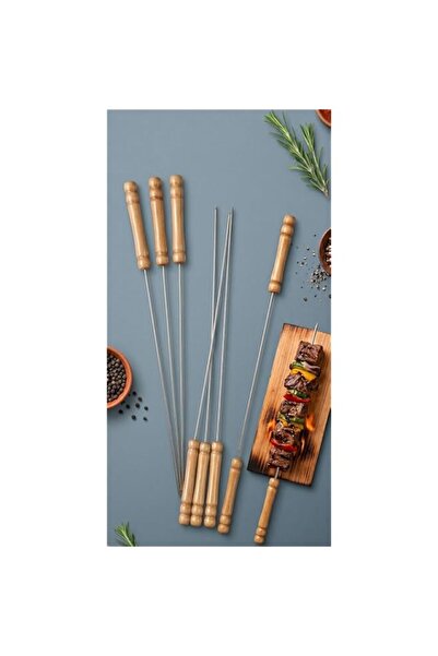 Generic LTR L1001 BBQ Skewer Set 6-Pieces, 42 cm Size