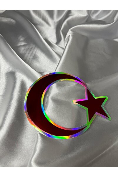 CEBECİOTO Moon Star Embossed Sticker