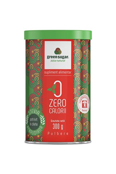 GREEN SUGAR Eritritol stevie indulcitor cristalizat pulbere 300g