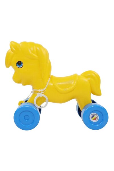OEM Jucarie de tras, pentru copii, ponei, din plastic, diverse culori, 23 x 1...
