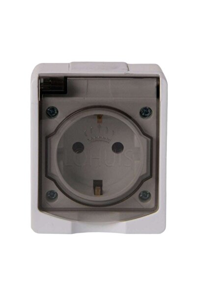 OEM Priza simpla Lohuis AG, aparent, cu capac, contact de protectie, 16A, IP4...