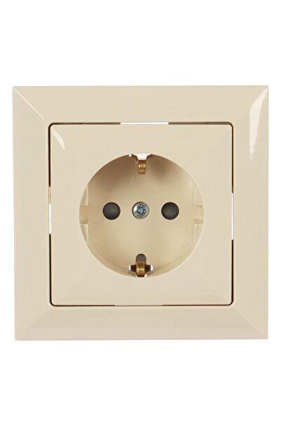 OEM Priza schuko simpla Abex Perla PT-17P, incastrat, rama inclusa, contact d...