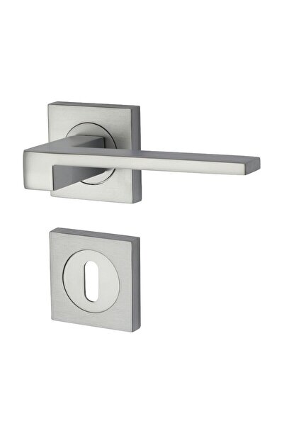 OEM Square rosette handle for interior door, Yale Falcon, zinc, satin chrome,...