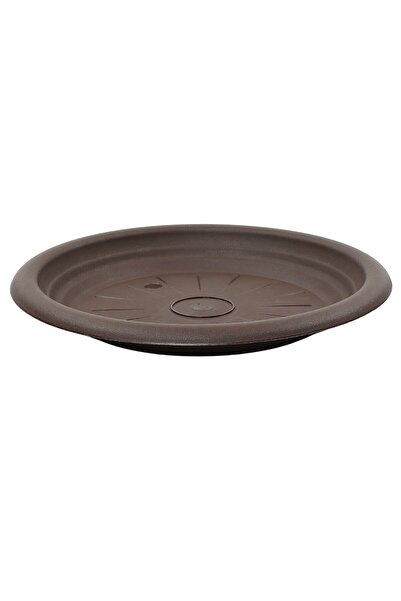OEM Farfurie ghiveci Lyra, plastic, rotund, maro, D 35 cm