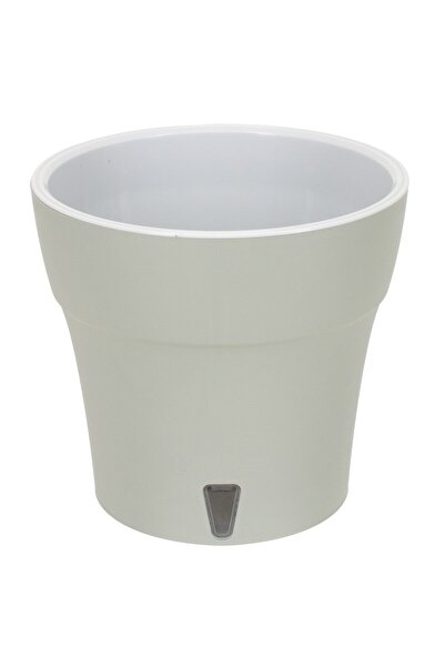 OEM Ghiveci din plastic Dali, cu auto-udare, interior, rotund, verde, D 11 cm