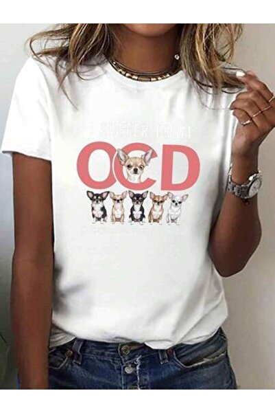 29CUN Women's OCD Obsessive Disorder-Shirt - Funny Chihuahua Dog Breed Print ...