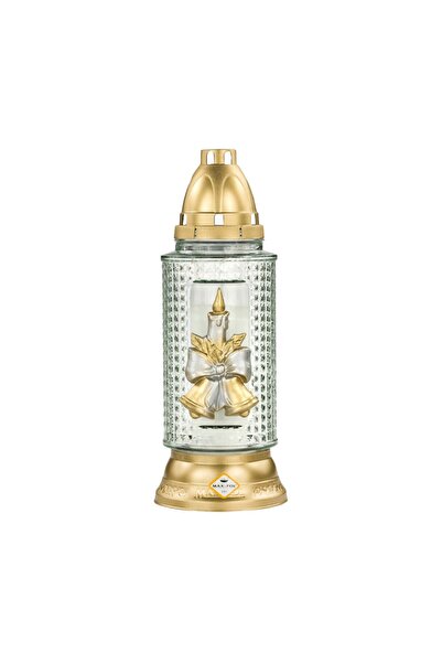 LCA Set 2 x Candela de Craciun cu Decoratiune Lumanare si Clopotei