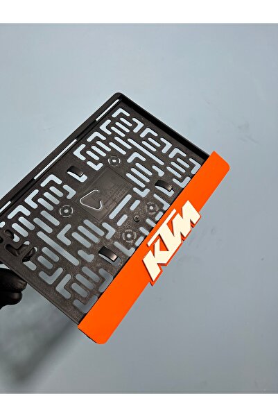 3ALAZERPLEKSİ TURUNCU BEYAZ KTM MOTOR PLAKALIĞI