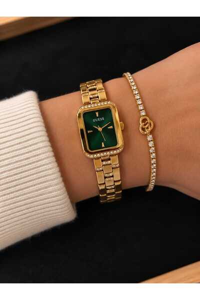 Guess GUGW0865L8 Yeşil Kadran Taşlı Kadın Kol Saati