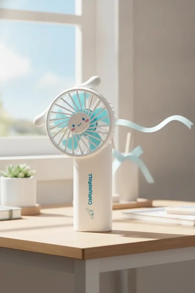 SANRIO Lisanslı Cinnamoroll Mini Fan – 1800mAh Hafif Tasarım