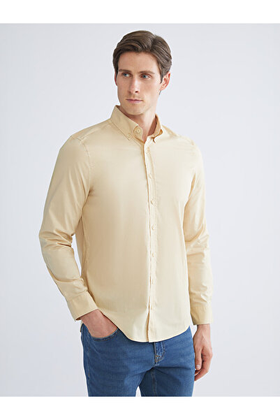LC Waikiki Man Beige Shirt