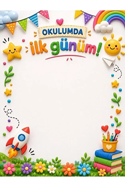 PROMISEBACKDROP2 150x200 cm, Okulumda İlk Günüm, Okul Etkinlik Kumaş Fon