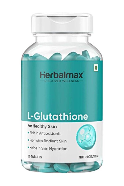 HERBAL MAX إل-جلوتاثيون لتفتيح وتبييض البشرة - 100 ملغ 60 قرص
