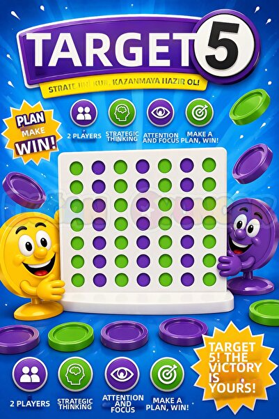 Doğan Oyuncak Dünyası Moli Target 5 Game - Mind and Intelligence Game - Targe...