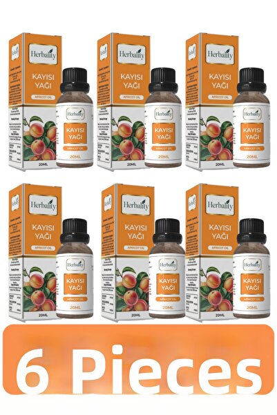 herbalıty Apricot Oil 20 ml 6*Pcs